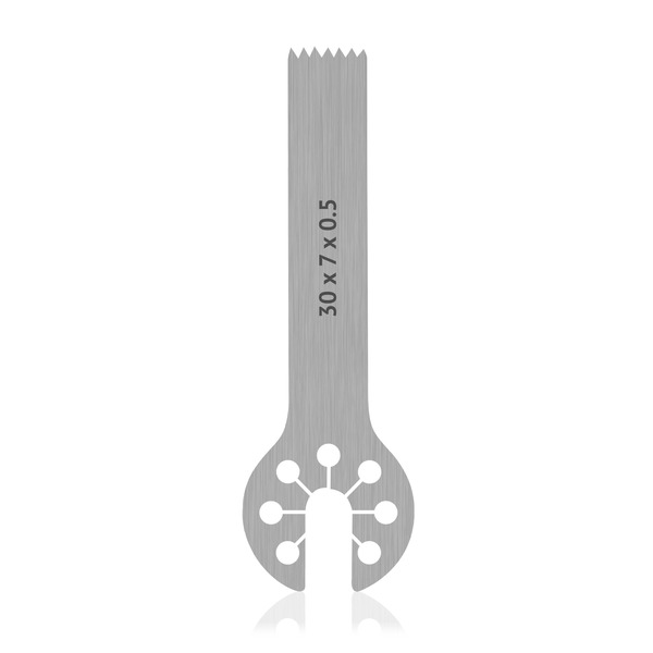 L: 30, B: 7, H: 0.5 mm